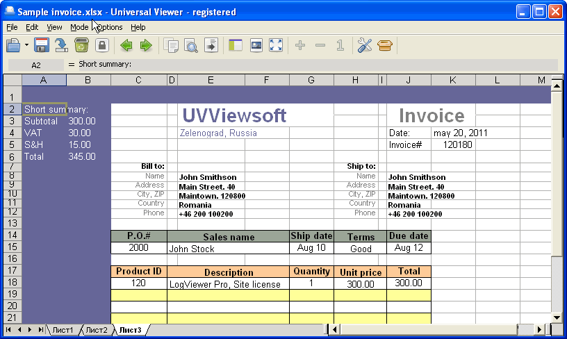 Universal Viewer hỗ trợ nhiều định dạng file