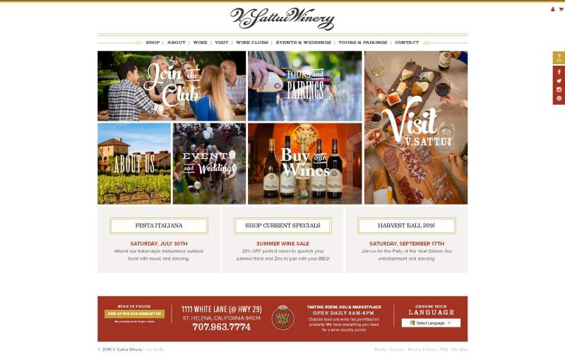 Giao diện website rượu vàng trên desktop