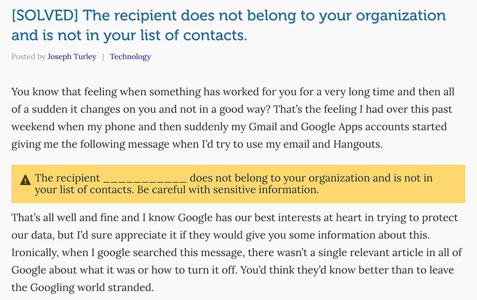 Người dùng này cảm thấy thật phiền toái khi luôn nhận được cảnh báo mỗi khi sử dụng email và Hangouts
